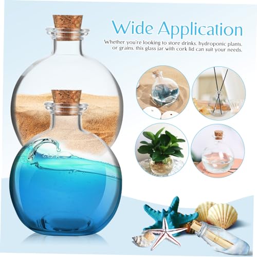 TOBBOMEY 2 Stück Teiliges Terrarium mit Korkverschluss Transparentes Micro Landschaftsflaschen Vielseitig Verwendbar als Dekoration Langlebig Sicher und Handlich für Hydroponik Pflanzen TOBBOMEY 2 Stück Teiliges Terrarium mit Korkverschluss Transparentes Micro Landschaftsflaschen Vielseitig Verwendbar als Dekoration Langlebig Sicher und Handlich für Hydroponik Pflanzen von TOBBOMEY