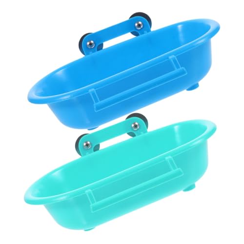 TOBBOMEY 2 Stück Teiliges Vogelbad aus Langlebigem PP Kunststoff Leichtes Hängendes Badebecken für Wellensittiche und Papageien Praktisch für Käfige Multifunktional und Wiederverwendbar TOBBOMEY 2 Stück Teiliges Vogelbad aus Langlebigem PP Kunststoff Leichtes Hängendes Badebecken für Wellensittiche und Papageien Praktisch für Käfige Multifunktional und Wiederverwendbar von TOBBOMEY