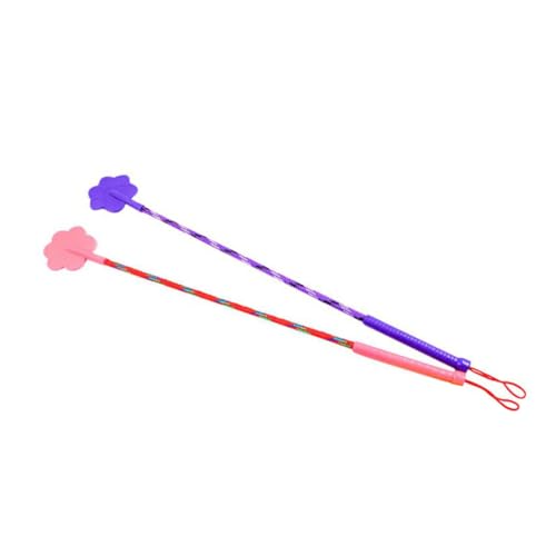 TOBBOMEY 2 Stück Trainingsstick für Hunde Katzen Robust Elastisch Kleine Erziehungshilfe Strapazierfähiges für Haustiertraining Gemischte Farben von TOBBOMEY