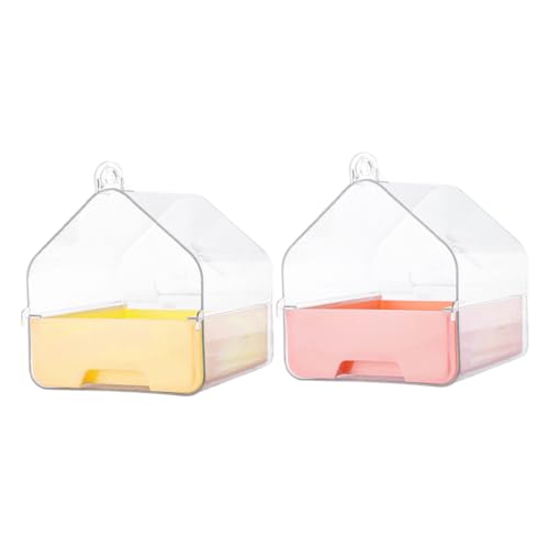 TOBBOMEY 2 Stück Transparente Badewanne für Sittiche mit Schublade Praktische Duschbox für Nymphensittiche Wellensittiche und Liebesvögel Platzsparend Reinigen TOBBOMEY 2 Stück Transparente Badewanne für Sittiche mit Schublade Praktische Duschbox für Nymphensittiche Wellensittiche und Liebesvögel Platzsparend Reinigen von TOBBOMEY