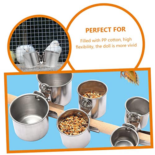 TOBBOMEY 2 Stück Vogel Futter und Wassernapf mit Stabilem Clip Teiliges Mittelgroß Wiederverwendbar und Vielseitig für Papageien Kaninchen Tauben Einfach zu Befestigen im Käfig TOBBOMEY 2 Stück Vogel Futter und Wassernapf mit Stabilem Clip Teiliges Mittelgroß Wiederverwendbar und Vielseitig für Papageien Kaninchen Tauben Einfach zu Befestigen im Käfig von TOBBOMEY