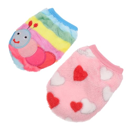 TOBBOMEY 2 Stück Warme Fleece Haustierkleidung für Kleine Hunde und Kaninchen Weiche Leichte Mäntel für Mini Hunde Meerschweinchen Eichhörnchen für Kleine Haustiere und Partybedarf TOBBOMEY 2 Stück Warme Fleece Haustierkleidung für Kleine Hunde und Kaninchen Weiche Leichte Mäntel für Mini Hunde Meerschweinchen Eichhörnchen für Kleine Haustiere und Partybedarf von TOBBOMEY
