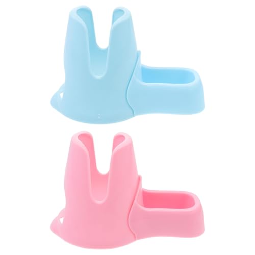 TOBBOMEY 2stücke Hamster Trinkflasche Halterung Einfache Installation Robustes Design Bunte Farben Für Kleine Haustiere Sicherer Stand Für Wasserflaschen von TOBBOMEY