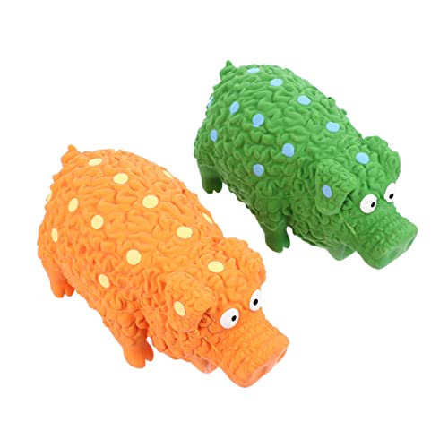 TOBBOMEY 2 Stücke Quietschen Latex Welpen Spielzeug Lustige Tier Sets Haustier Interaktiv Spielen Für Hund TOBBOMEY 2 Stücke Quietschen Latex Welpen Spielzeug Lustige Tier Sets Haustier Interaktiv Spielen Für Hund von TOBBOMEY