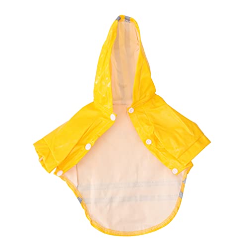 TOBBOMEY 2stücke Fashion Pet Wasserdichter Hunde-Regenmantel Mit Reflektierenden Streifen Und Bequemer Hooded Slicker Für Kleine Bis Große Hunde Rot von TOBBOMEY