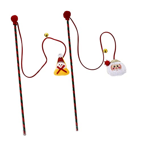 TOBBOMEY 2stücke Interaktive Katzenspielzeuge Mit Weihnachtsmotiven Katzenminze Teaser-Sticks Für Drinnen Unterhaltsame Spielzeuge Für Kätzchen Für Weihnachtszeit TOBBOMEY 2stücke Interaktive Katzenspielzeuge Mit Weihnachtsmotiven Katzenminze Teaser-Sticks Für Drinnen Unterhaltsame Spielzeuge Für Kätzchen Für Weihnachtszeit von TOBBOMEY