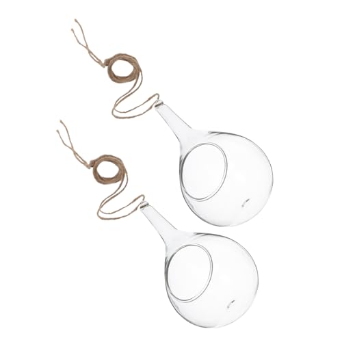 TOBBOMEY 2stücke Hängende Glas Terrarium Vasen Transparente Hydrokultur Übertöpfe Für Pflanzen Büro Schlafzimmer Wohnzimmer Dekoration TOBBOMEY 2stücke Hängende Glas Terrarium Vasen Transparente Hydrokultur Übertöpfe Für Pflanzen Büro Schlafzimmer Wohnzimmer Dekoration von TOBBOMEY