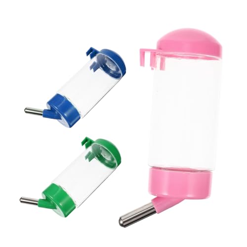 TOBBOMEY 3 Stück Automatische Hängende Trinkflasche für Kleintiere Transparentes Design BPA Armes Wasserspender für Hamster Kaninchen Meerschweinchen Käfig Geeignet TOBBOMEY 3 Stück Automatische Hängende Trinkflasche für Kleintiere Transparentes Design BPA Armes Wasserspender für Hamster Kaninchen Meerschweinchen Käfig Geeignet von TOBBOMEY
