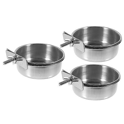 TOBBOMEY 3 Stück Parrot Feeder aus Robuste Futter und Wassernäpfe Wiederverwendbar und Leicht zu Reinigen Geeignet für Papageien und Sittiche mit Aufhängemöglichkeit für Vogelkäfige TOBBOMEY 3 Stück Parrot Feeder aus Robuste Futter und Wassernäpfe Wiederverwendbar und Leicht zu Reinigen Geeignet für Papageien und Sittiche mit Aufhängemöglichkeit für Vogelkäfige von TOBBOMEY