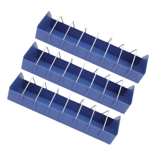 TOBBOMEY 3 Stück Teiliges Vogelkäfig futterspender Großer Futterbehälter aus Blauem Robustem Kunststoff Langlebiger Futterteller für Vögel als Vogelkäfig zubehör und Futterhalter TOBBOMEY 3 Stück Teiliges Vogelkäfig futterspender Großer Futterbehälter aus Blauem Robustem Kunststoff Langlebiger Futterteller für Vögel als Vogelkäfig zubehör und Futterhalter von TOBBOMEY