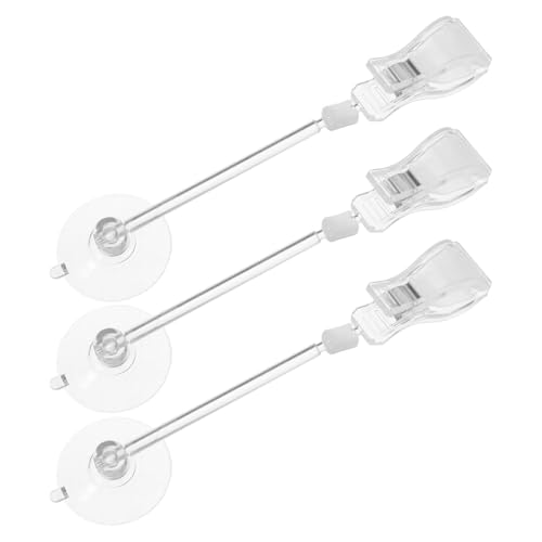 TOBBOMEY 3 Stücke Aquarium Cup Clips Für Fisch Tank Lebensmittel Clips Multi-funktionale Clips 360 ° Rotation Und von TOBBOMEY