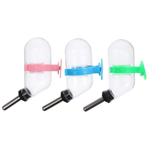 TOBBOMEY 3stücke Hamster Trinkflasche Automatischer Wasserspender Auslaufsicher Und Einfach Zu Reinigen Für Kleintiere Wie Hamster Kaninchen Und Reptilien Zufälligen Farben TOBBOMEY 3stücke Hamster Trinkflasche Automatischer Wasserspender Auslaufsicher Und Einfach Zu Reinigen Für Kleintiere Wie Hamster Kaninchen Und Reptilien Zufälligen Farben von TOBBOMEY