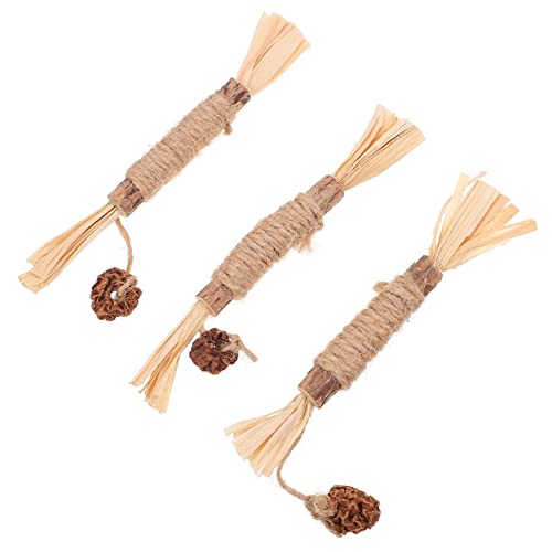 TOBBOMEY 3 Stücke Haustier Katze Zähne Reinigung Silvervine Sticks Kitten Bite Chew Toy Molar Toys TOBBOMEY 3 Stücke Haustier Katze Zähne Reinigung Silvervine Sticks Kitten Bite Chew Toy Molar Toys von TOBBOMEY