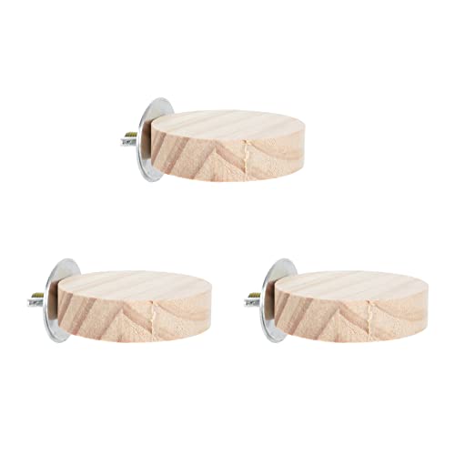 TOBBOMEY 3 Stücke Papagei Vogel Käfigreiche Runden Holz Standplattformen Haustier Brid Hängen Spielzeug TOBBOMEY 3 Stücke Papagei Vogel Käfigreiche Runden Holz Standplattformen Haustier Brid Hängen Spielzeug von TOBBOMEY