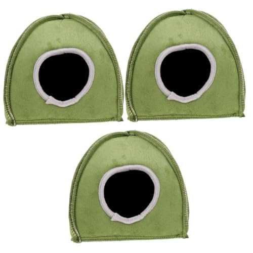 TOBBOMEY 3 Teiliges Hamsternest, Waschbare Haustierbettwäsche, Hamsterhaus, Meerschweinchen Schlafnest, Kleines Hamsterversteck, Waschbare Chinchilla Hauskleidungshütte, Schlafbett Für von TOBBOMEY