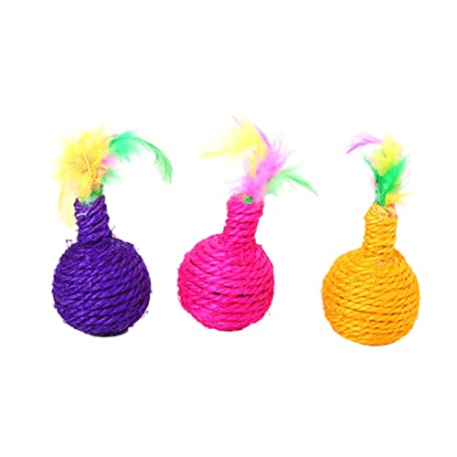 TOBBOMEY Katzenspielzeug Sisal Lustiges Interaktives Spielzeug Für Katzen Und Kätzchen Mentale Farbe Zufällige Packung TOBBOMEY Katzenspielzeug Sisal Lustiges Interaktives Spielzeug Für Katzen Und Kätzchen Mentale Farbe Zufällige Packung von TOBBOMEY