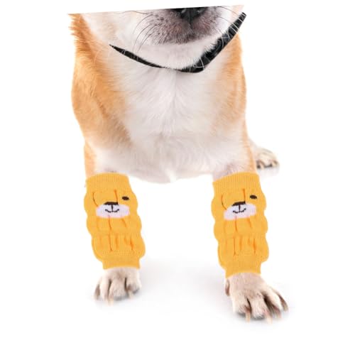 TOBBOMEY 4 Stück Teiliges Hundebeinsocken aus Atmungsaktivem Baumwoll Material rutschfeste Warme Pfotenschützer mit Niedlichem Muster für Kleine bis Mittelgroße Hunde Bequem und Sicher für TOBBOMEY 4 Stück Teiliges Hundebeinsocken aus Atmungsaktivem Baumwoll Material rutschfeste Warme Pfotenschützer mit Niedlichem Muster für Kleine bis Mittelgroße Hunde Bequem und Sicher für von TOBBOMEY