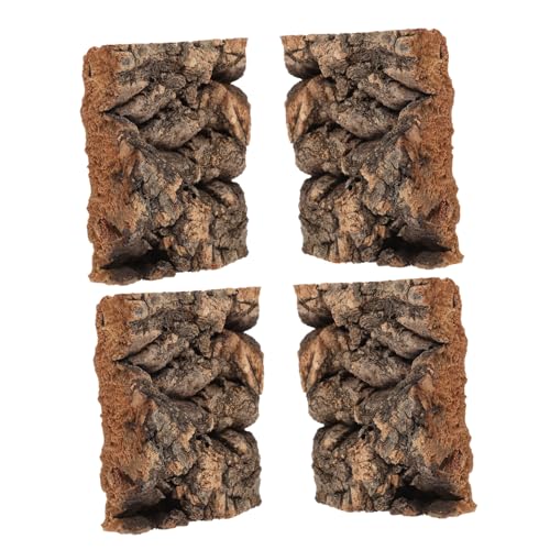 TOBBOMEY 4stücke Reptilien-Terrarium-dekor Rindenhintergrund Kletterwand Versteck Höhle Sonnenplattform Für Schlangen Spinnen Geckos Und Kleine Haustiere TOBBOMEY 4stücke Reptilien-Terrarium-dekor Rindenhintergrund Kletterwand Versteck Höhle Sonnenplattform Für Schlangen Spinnen Geckos Und Kleine Haustiere von TOBBOMEY