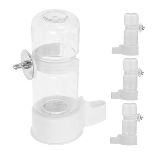 TOBBOMEY 4 Stück Vogeltränke, Kleiner Vogel, Automatische Tränke, Vogeltränke, Wasservogelfutterspender, Vogelfutterspender, Vogelkäfig Wasserspender, Vogelfutterspender, von TOBBOMEY