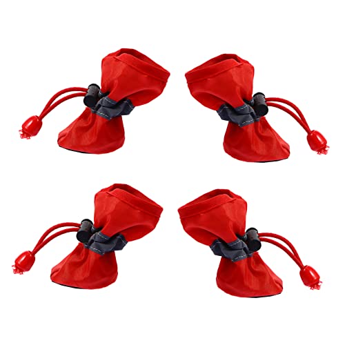 TOBBOMEY Haustierschuhe Hundestiefel Pfoten Weihnachts-haustierschuhe-Set 4 Paar Nicht-hundeschuhe Für Kaltes Wetter TOBBOMEY Haustierschuhe Hundestiefel Pfoten Weihnachts-haustierschuhe-Set 4 Paar Nicht-hundeschuhe Für Kaltes Wetter von TOBBOMEY