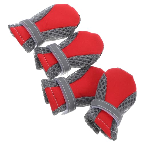 TOBBOMEY 4 Stück Welpen Netzschuhe, rutschfeste Hundeschuhe, Atmungsaktive Hundeschuhe, Hundeschuhe Für Draußen, Welpen Haustierschuhe, Outdoor Hundeschuhe, Outdoor Haustierschuhe, TOBBOMEY 4 Stück Welpen Netzschuhe, rutschfeste Hundeschuhe, Atmungsaktive Hundeschuhe, Hundeschuhe Für Draußen, Welpen Haustierschuhe, Outdoor Hundeschuhe, Outdoor Haustierschuhe, von TOBBOMEY