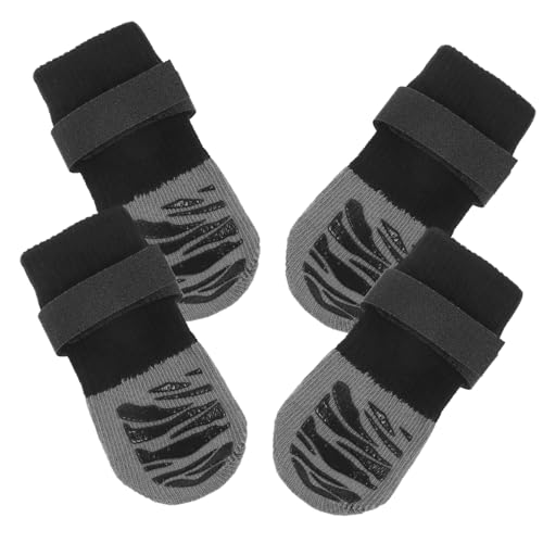 TOBBOMEY 4 Teilige Haustiersocken, Pfotenschutz Für Kleine Hunde, Welpenzubehör, Katzenstiefel Für Katzen, Atmungsaktive Wintersocken, Bezaubernde Hundesocken, Hundepfotenschutz, Socken von TOBBOMEY