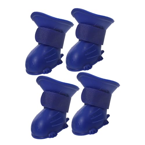 TOBBOMEY 4Stücke wasserdichte Regenstiefel rutschfeste Haustierschuhe für Outdoor Leichtes Design für Besseren Hohe Sichtbarkeit für Sicheres TOBBOMEY 4Stücke wasserdichte Regenstiefel rutschfeste Haustierschuhe für Outdoor Leichtes Design für Besseren Hohe Sichtbarkeit für Sicheres von TOBBOMEY