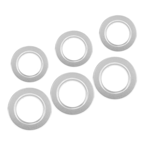TOBBOMEY 6 Stück Nistkasten Öffnungszubehör, Vogelnest Metallring, Verhindert Beißen, Metallschutz, Häuser, Metallschutz, Häuserring, Metall Vogelhaus Kreisschutz, Hauslochschutz von TOBBOMEY