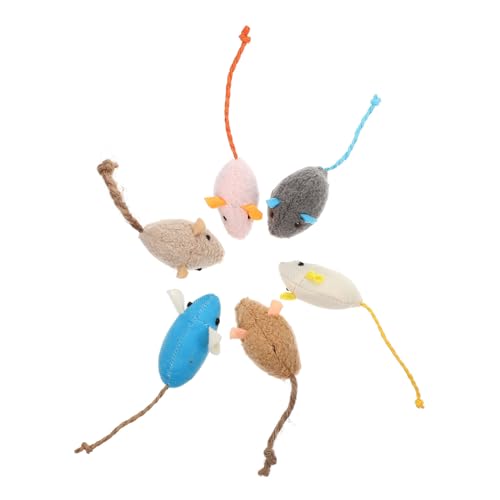 TOBBOMEY 6St Haustier Katzenspielzeug Katzenspielzeug Leckerli für Katzen interaktives katzenspielzeug Interactive cat Toy Catnip Katzenzähneknirschspielzeug Katze Plüschmaus TOBBOMEY 6St Haustier Katzenspielzeug Katzenspielzeug Leckerli für Katzen interaktives katzenspielzeug Interactive cat Toy Catnip Katzenzähneknirschspielzeug Katze Plüschmaus von TOBBOMEY