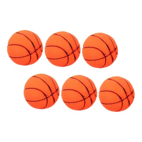 TOBBOMEY Interaktives Basketballspielzeug Für Hunde 6er-Pack Quietschendes Vinyl Für Hunde Zur Linderung Der Molaren Bei Welpen TOBBOMEY Interaktives Basketballspielzeug Für Hunde 6er-Pack Quietschendes Vinyl Für Hunde Zur Linderung Der Molaren Bei Welpen von TOBBOMEY