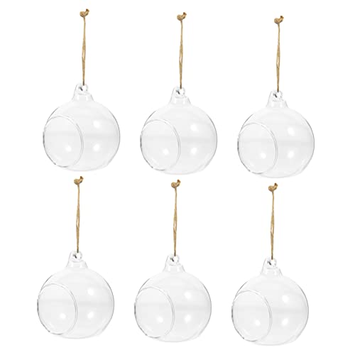 TOBBOMEY 6stücke Hängende Glasvasen Hydroponische Pflanzgefäße Für Micro Landschaft DIY Zimmerdekoration TOBBOMEY 6stücke Hängende Glasvasen Hydroponische Pflanzgefäße Für Micro Landschaft DIY Zimmerdekoration von TOBBOMEY