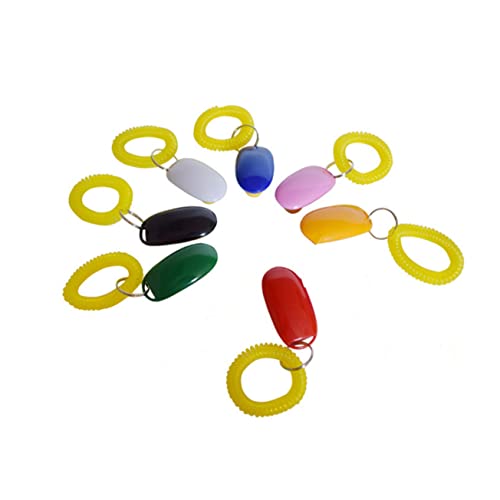 TOBBOMEY Mehrfarbiges Klicker-Set für das Training von Haustieren 7 Stück für Hunde Katzen Vögel und Kleintiere starker Metallklicker für Gehorsam und Tricktraining TOBBOMEY Mehrfarbiges Klicker-Set für das Training von Haustieren 7 Stück für Hunde Katzen Vögel und Kleintiere starker Metallklicker für Gehorsam und Tricktraining von TOBBOMEY
