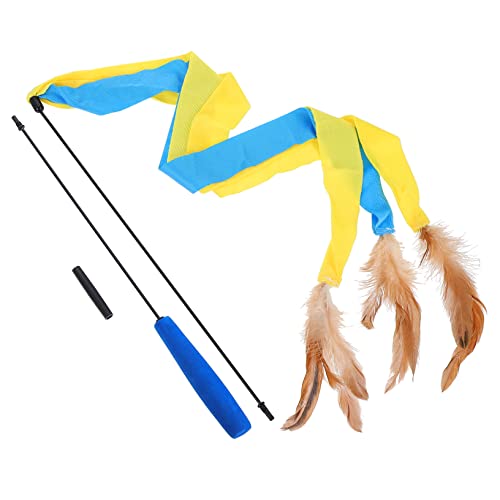 TOBBOMEY Detachable Cat Teaser Mit Abnehmbarem Spielzeug Interaktiver Katzenangel Für Katzenbeschäftigung Fördert Jagdinstinkt Bewegung Ihres Haustiers TOBBOMEY Detachable Cat Teaser Mit Abnehmbarem Spielzeug Interaktiver Katzenangel Für Katzenbeschäftigung Fördert Jagdinstinkt Bewegung Ihres Haustiers von TOBBOMEY