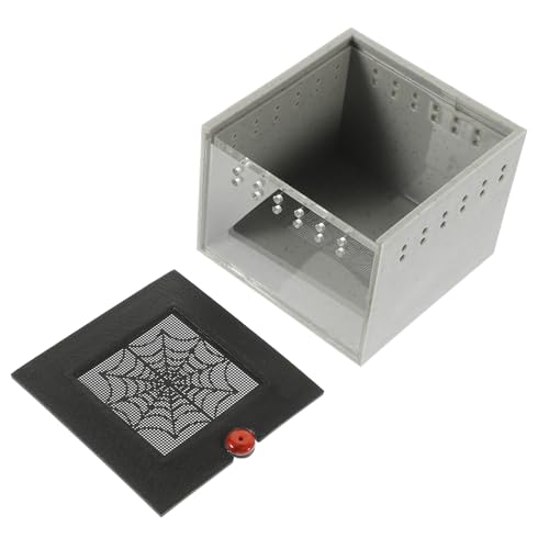 TOBBOMEY Acrylplatten Tierkästen Für Reptilien, Terrarien Mit Sichtfenster, Brutkästen Für Reptilien, Nistkästen Für Reptilien, Sichtfenster, Futterkästen Für Reptilien, Spinnen von TOBBOMEY