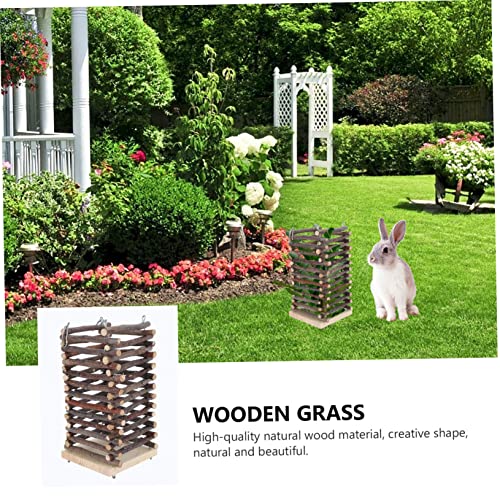 TOBBOMEY Apfelholz Futterhalter für Kaninchen und Kleintiere Robustes Futterrack Hängend oder Stehend Nutzbar Verhindert Futterverschwendung Glatte Oberfläche Langlebiges Nagerzubehör TOBBOMEY Apfelholz Futterhalter für Kaninchen und Kleintiere Robustes Futterrack Hängend oder Stehend Nutzbar Verhindert Futterverschwendung Glatte Oberfläche Langlebiges Nagerzubehör von TOBBOMEY