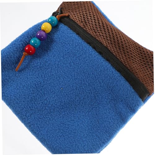 TOBBOMEY Atmungsaktive Tragbare Kleintier Tragetasche mit Schultergurt Weicher Schlafsack für Hamster Meerschweinchen Zuckergleiter Komfortabel Langlebig für Outdoor Reisen Zufällige Farbe von TOBBOMEY