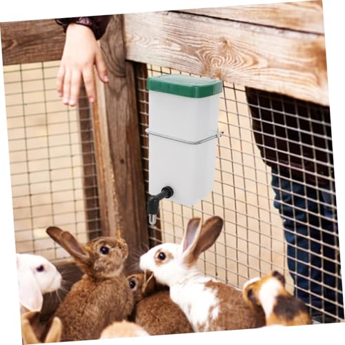 TOBBOMEY Automatischer Kaninchen Trinkflasche mit Federhaken Auslaufsicherer Wasserspender für Kleintiere Wie Hamster Chinchilla und Meerschweinchen Einfach zu Reinigen Befestigen von TOBBOMEY