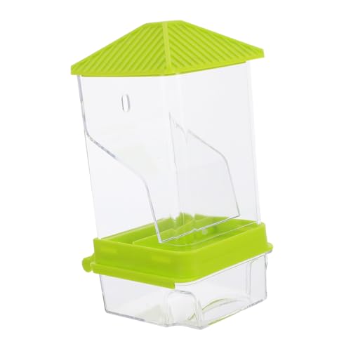 TOBBOMEY Automatischer Vogelfutterspender mit Spritzschutz Große Kapazität für Papageien und Tauben Langlebiger Futterbehälter für Vogelkäfige Zeitsparend und Hygienisch von TOBBOMEY