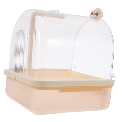 TOBBOMEY Badewanne Für Dosenpapageien, Vogelkäfig Abdeckungen, Natürliches Vogelspielzeug, Hühnerstreu Für Den Hühnerstall, Vogel Reisekäfig, Kotentfernung, Vogelkotentferner, von TOBBOMEY