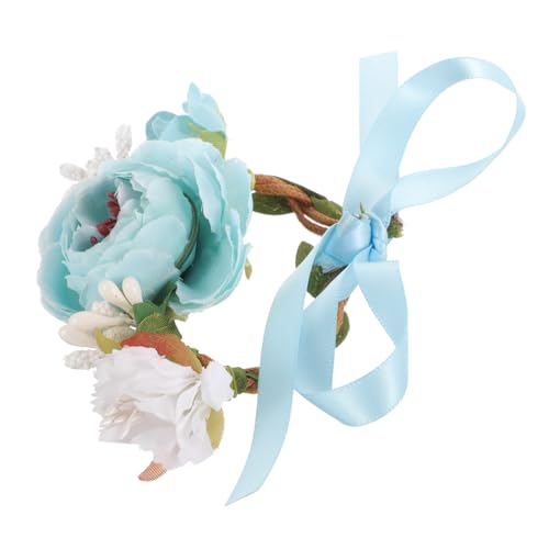 TOBBOMEY Blaues Katzenhalsband mit Blumenmotiv Wiederverwendbar Komfortabel Dekorativ für Hunde und Katzen Festliches Haustier zubehör für Alltag Party Weihnachten und Fotosessions von TOBBOMEY