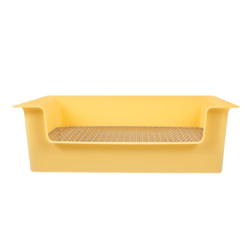 TOBBOMEY Box Kaninchentoilette Hasentoilette Kaninchentöpfchen Kleintierkäfigzubehör Kaninchentoilette Kaninchentrainingstöpfchen Rattentoilette Kaninchentoilette Frettchentoilette Anti von TOBBOMEY