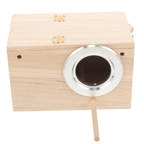 TOBBOMEY Box Papagei Zuchtbox Papagei Holzhaus Sittich Versorgung Sittich Zubehör Wachtel Zucht Nest Holz Sittich Nest Holz Sittich Nest Holz Vogel Nest Holz Vogelhaus von TOBBOMEY