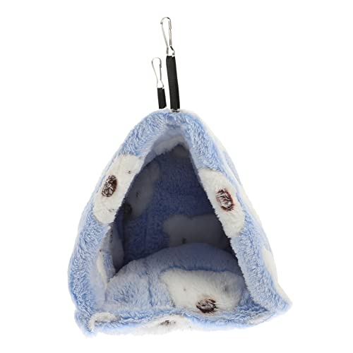 TOBBOMEY Baumwollnest Für Hamster Warmes Ruhebett Eichhörnchennest Meerschweinchenhaus Chinchilla-Bett Nest 22 X 21 cm Haustier von TOBBOMEY