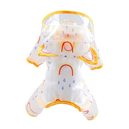 TOBBOMEY Regenmantel Für Haustiere Hundekleidung Leicht Regenmantel Mit Kapuze Für Hunde Größe S 1 8–2 7 Kg Modisch Bequem von TOBBOMEY