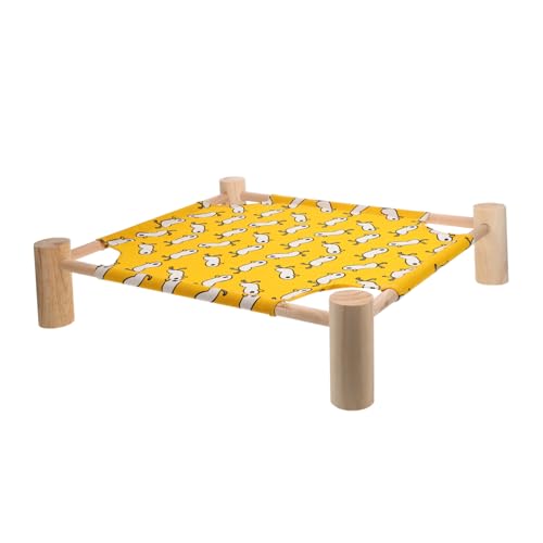 TOBBOMEY Erhöhtes Haustierbett Kleintier Schlafplatz Waschbar Stabil Stilvoll Für Katzen Hunde Indoor Outdoor Für Kleine Tiere Camp Zubehör von TOBBOMEY