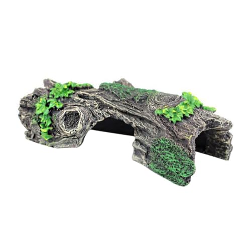 TOBBOMEY Escape Hole Aquarium Ornament Baumwurzel Versteck aus flexiblem Material Stabile Landschaftsdekoration mit Natürlicher Optik Fisch Garnelenversteck Sicheres Versteck und von TOBBOMEY