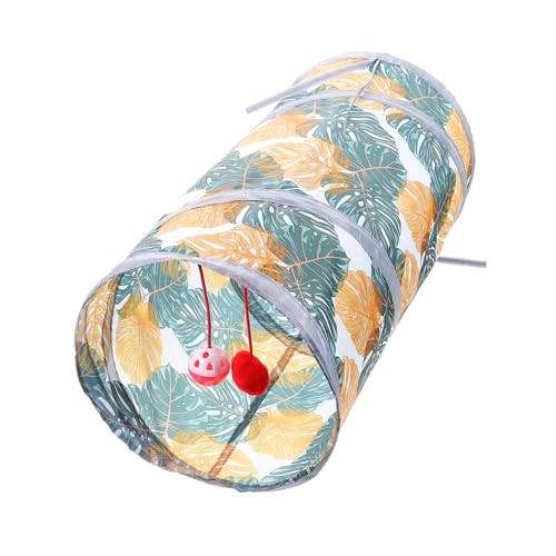 TOBBOMEY Faltbarer Katzentunnel aus Polyester Dekoratives Katzenspielzeug Großes Indoor Kätzchentunnel für Spiel Verstecken und Entspannung Sicherer Spielplatz für Neugierige Hauskatzen TOBBOMEY Faltbarer Katzentunnel aus Polyester Dekoratives Katzenspielzeug Großes Indoor Kätzchentunnel für Spiel Verstecken und Entspannung Sicherer Spielplatz für Neugierige Hauskatzen von TOBBOMEY