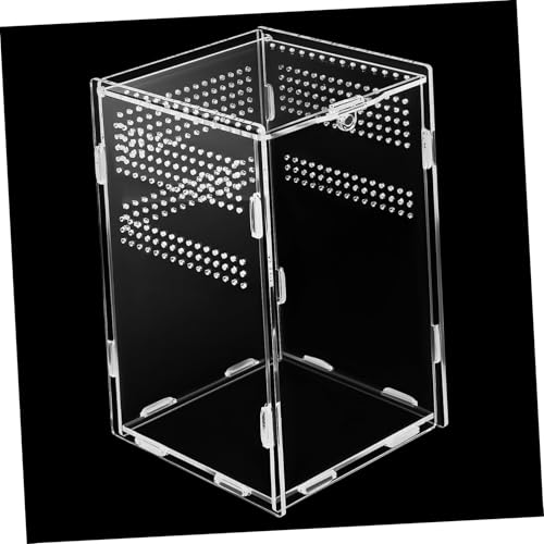 TOBBOMEY Reptilien Futterbox aus Robustem Transparentes Spinnengehege für Vogelspinnen Eidechsen und Stabheuschrecken Vielseitig Einsetzbar für Zucht und Beobachtung TOBBOMEY Reptilien Futterbox aus Robustem Transparentes Spinnengehege für Vogelspinnen Eidechsen und Stabheuschrecken Vielseitig Einsetzbar für Zucht und Beobachtung von TOBBOMEY