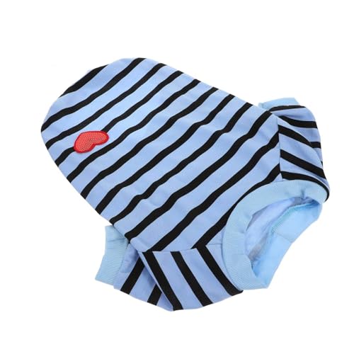 TOBBOMEY Hundeshirt XL Für Welpen Atmungsaktives Gestreiftes T-Shirt Aus Baumwolle Leichte Sommerkleidung Für Kleine Hunde Waschbar Komfortabel Und Süß Für Jeden Anlass TOBBOMEY Hundeshirt XL Für Welpen Atmungsaktives Gestreiftes T-Shirt Aus Baumwolle Leichte Sommerkleidung Für Kleine Hunde Waschbar Komfortabel Und Süß Für Jeden Anlass von TOBBOMEY