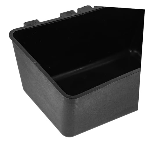 TOBBOMEY Großer Hängender Futtertrog für Geflügel Kunststoff Futterbehälter Robust Kaubeständig Auslaufsicher Geeignet für Hühner Kanarienvögel Papageien und Kleinvögel von TOBBOMEY